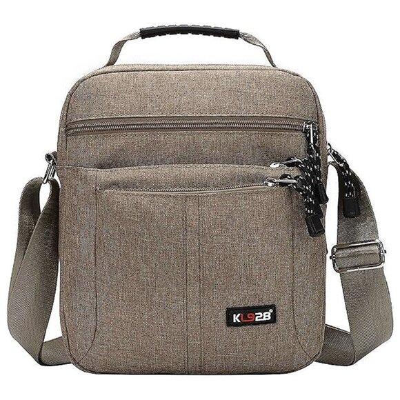 Men's Messenger Bag - Crossbody Shoulder Bags Travel Bag Man , large-khaki